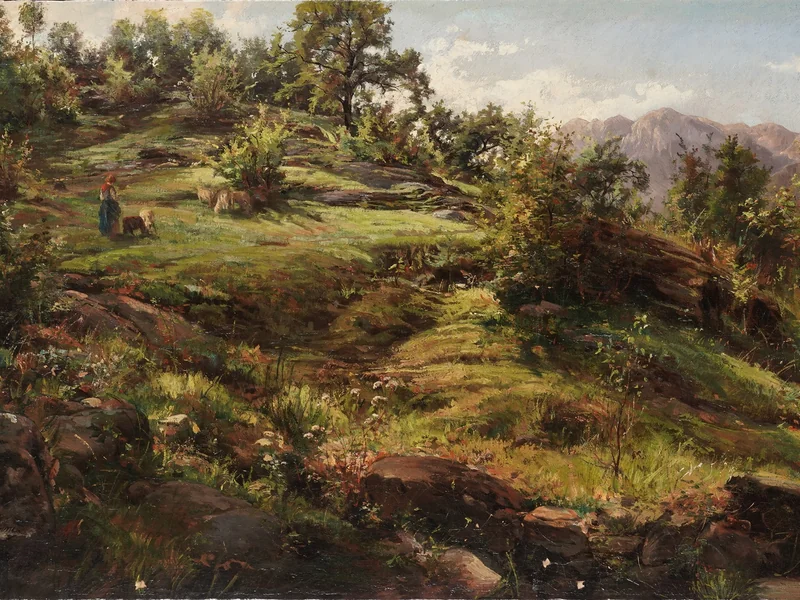 1824-Giuseppe Landriani - Paesaggio campestre